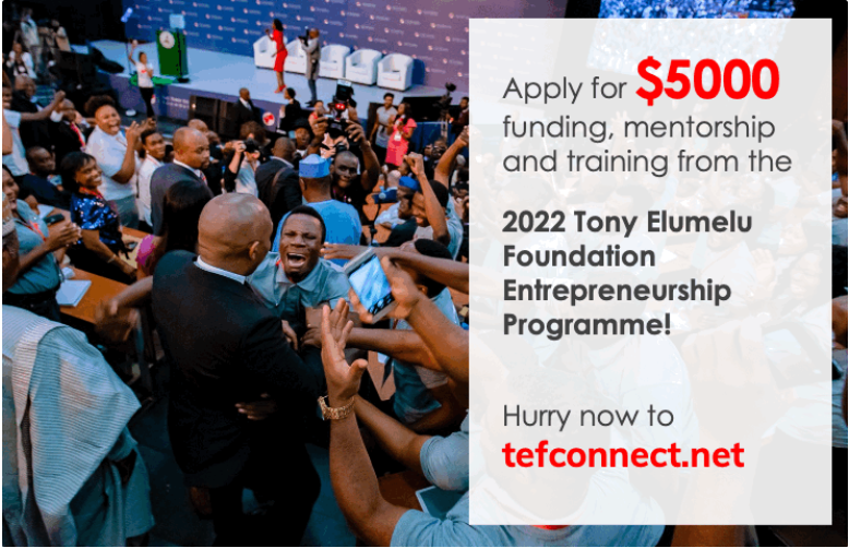 How To Apply For The 2022 Tony Elumelu Foundation Entrepreneurship